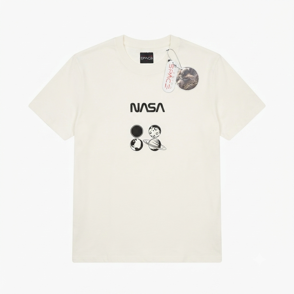 Camiseta Mission Space - NASA Blanca KCN33