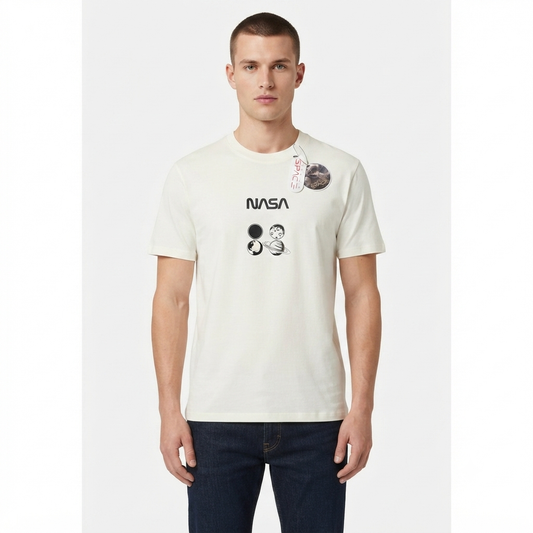 Camiseta Mission Space - NASA Blanca KCN33
