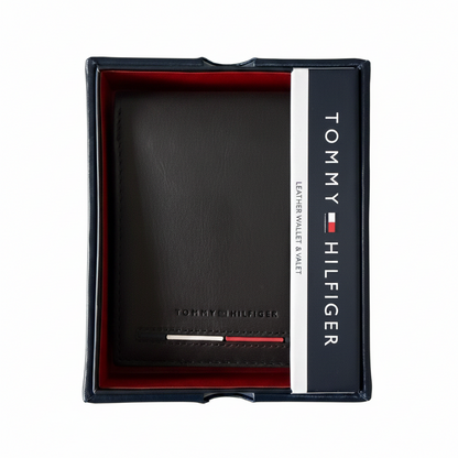 Billetera Para Hombre Marca Tommy Hilfiger Café Oscuro US89
