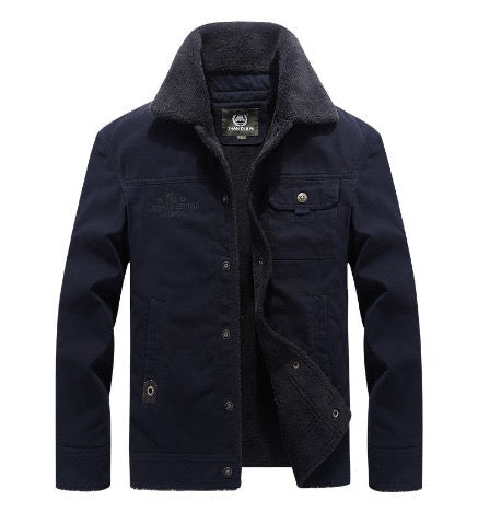 Abrigo Casual Hombre - A001 Azul Marino