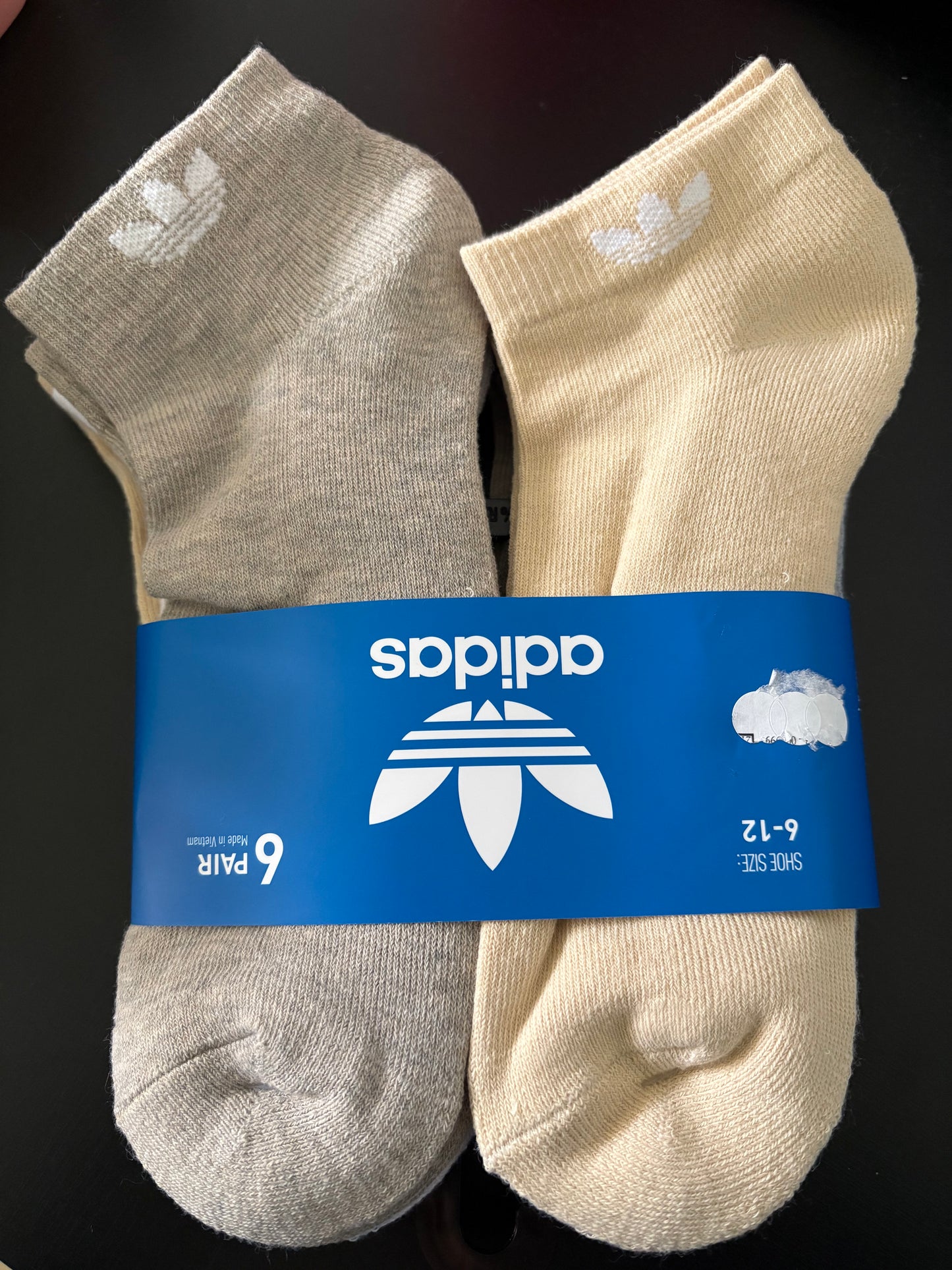 6 Pack Calcetas Adidas-Colores Mixtos US33