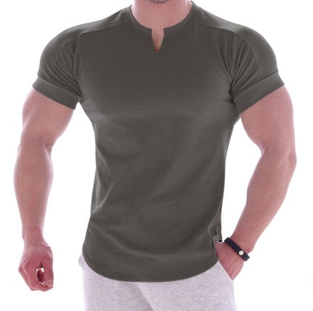 Camiseta Cuello V C009 - Gris