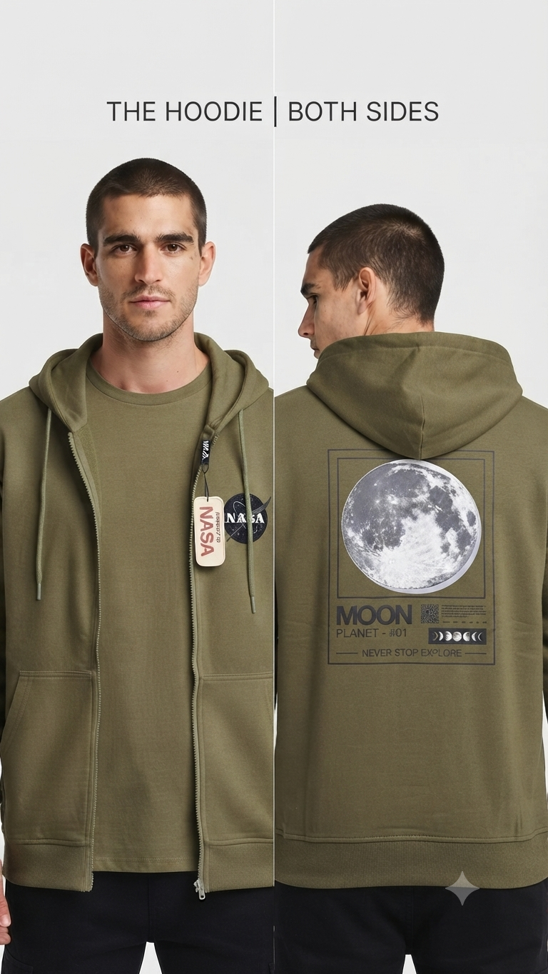Hoodie Mission Space - NASA KCN41 Verde