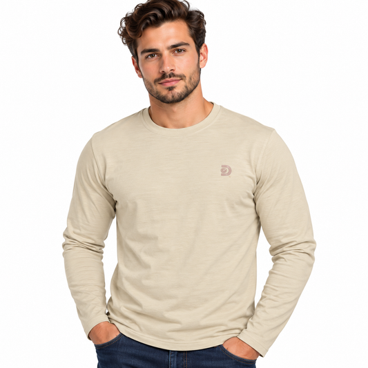 Camiseta Manga Larga para Caballero - KCN179 Khaki