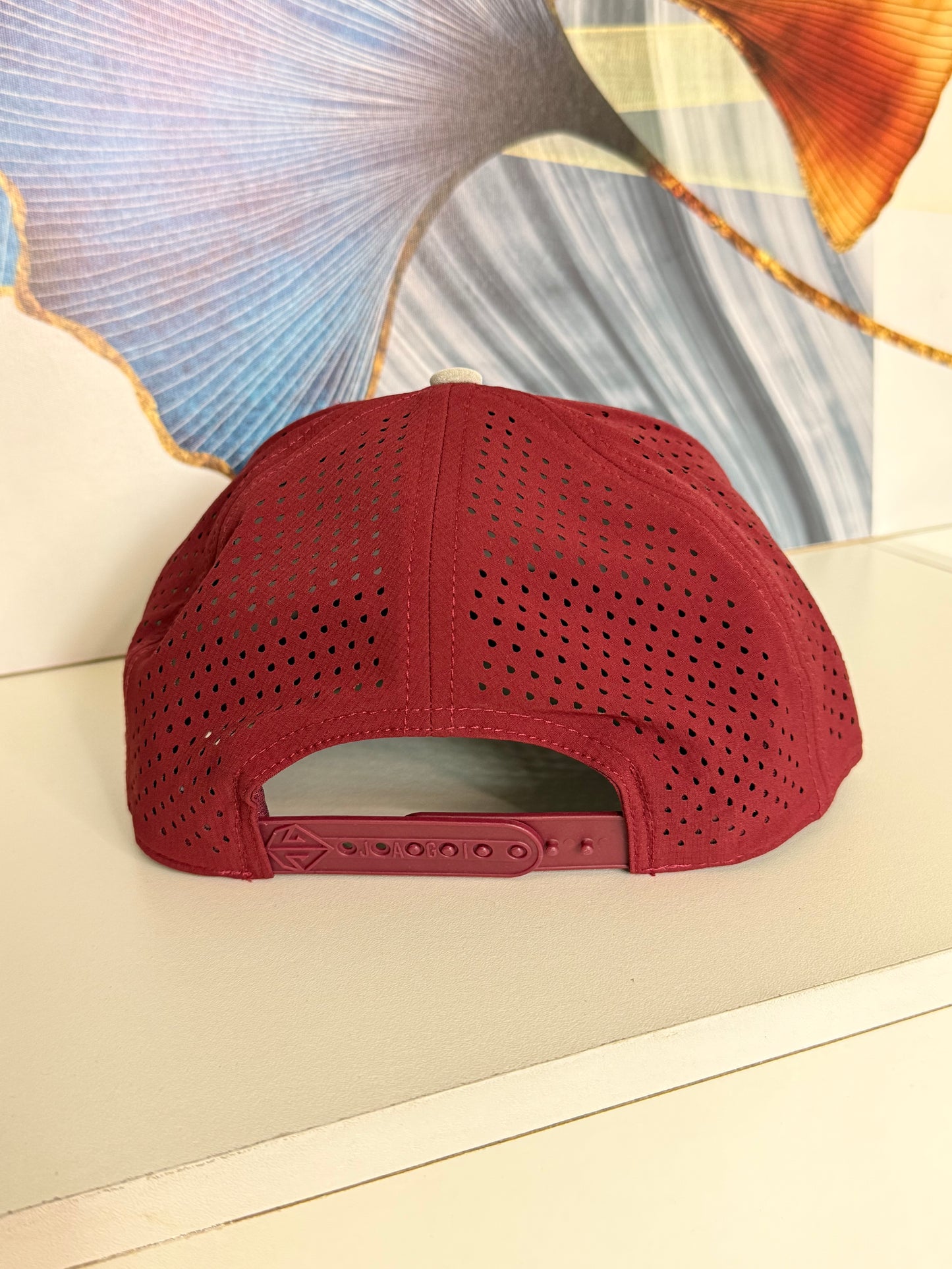 Gorra Plana Ajustable Transpirable - Roja KCN54