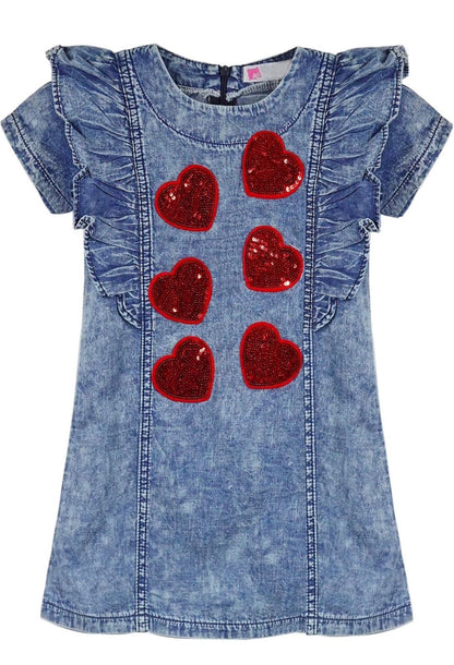 Vestido para niña /Azul  RA78
