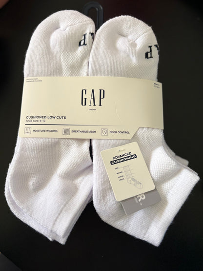 6 Pack Calcetas GAP-Gull Blanco US35