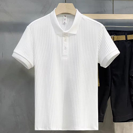 Camisa casual tipo polo/ IM32 - Blanco