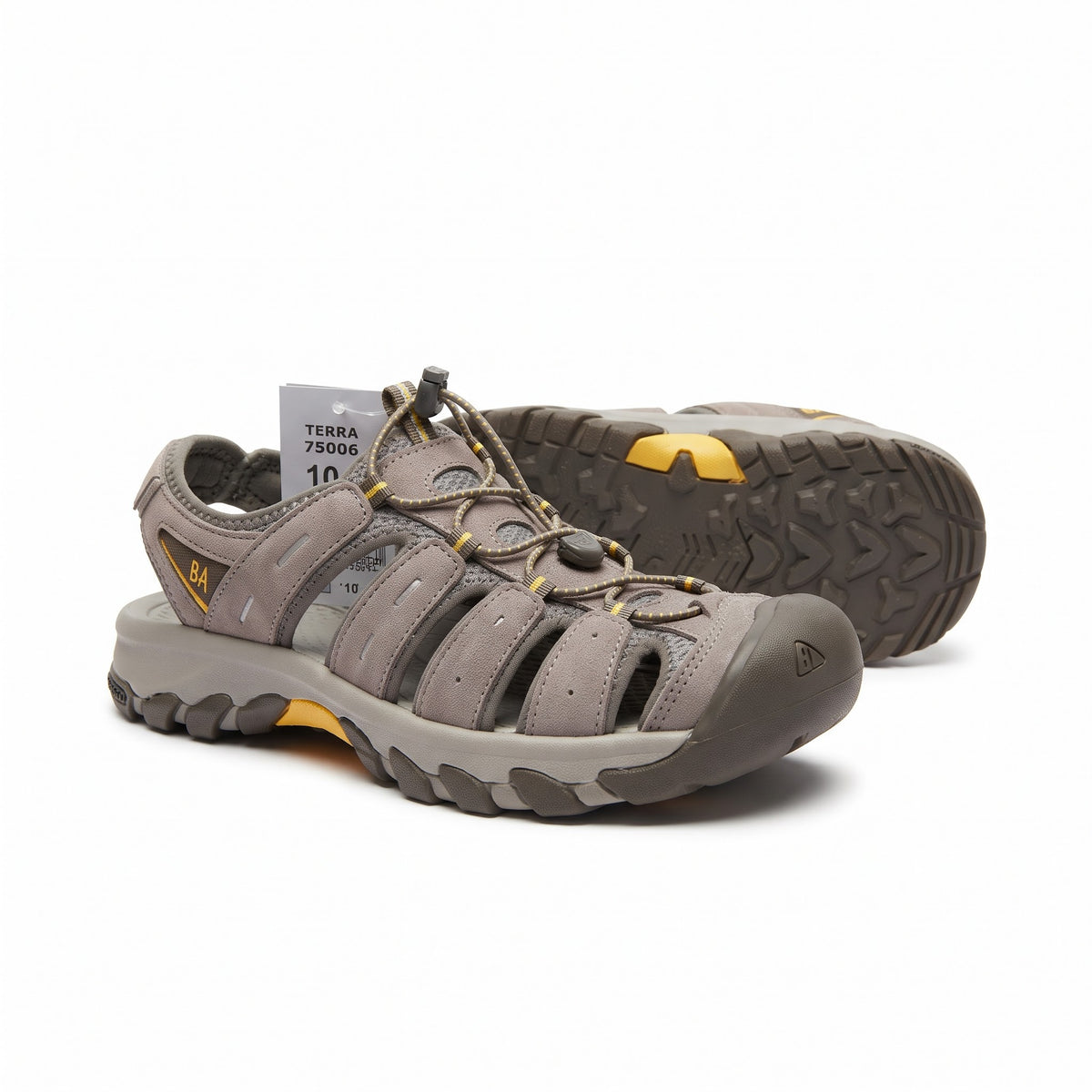 Sandalias Outdoor para Caballero - FM18 Gris/Amarillo
