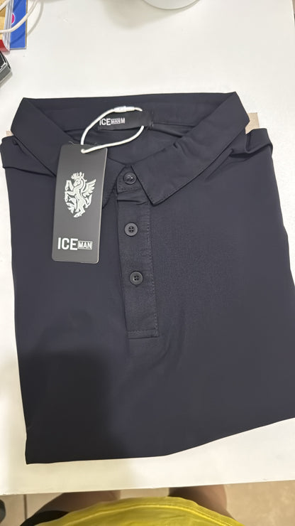 Camisa Ice Man Tipo polo Premium NK36 Negro