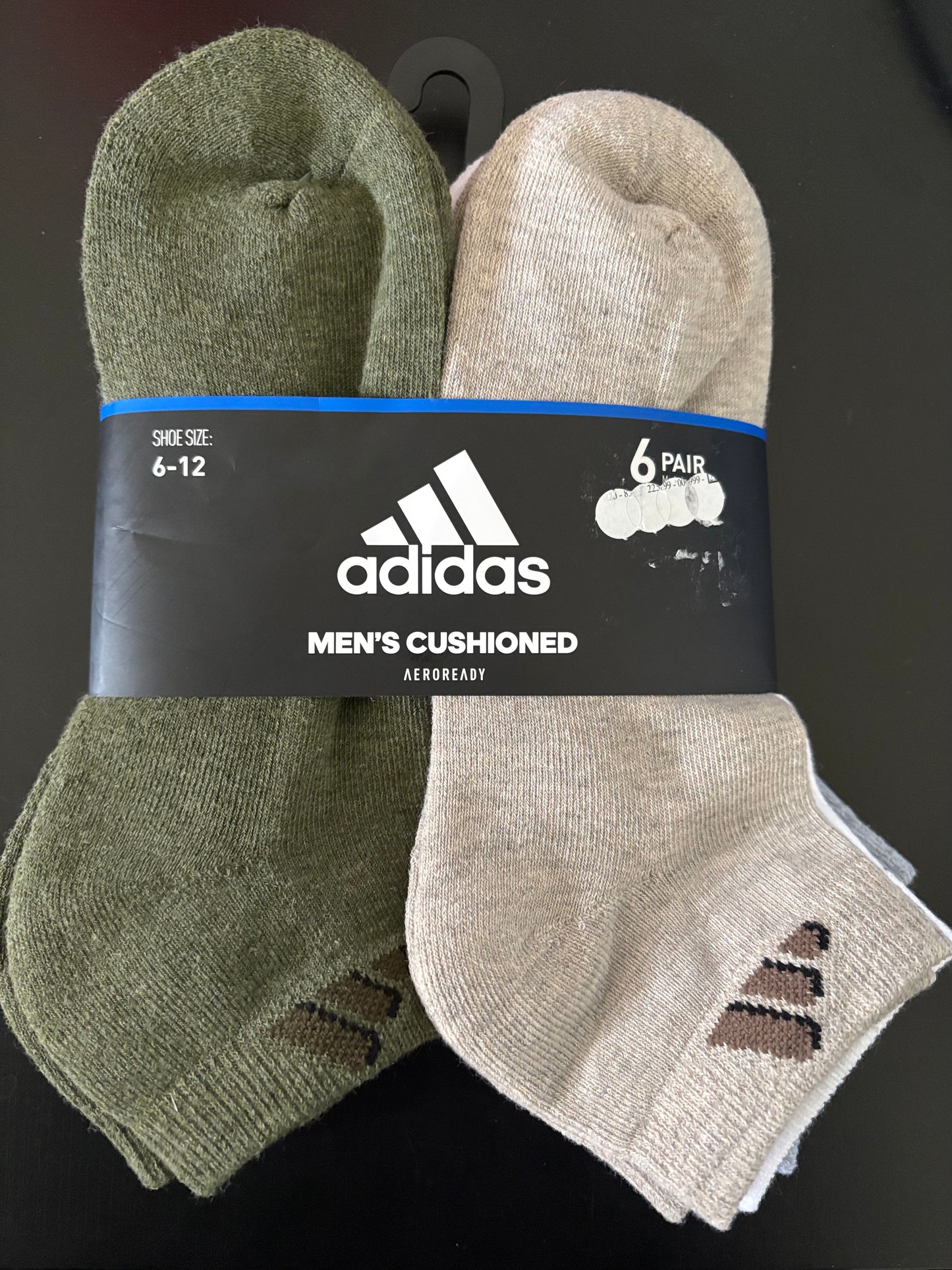 6 Pack Calcetas Adidas-Colores Mixtos US31