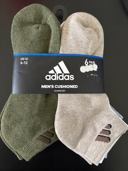 6 Pack Calcetas Adidas-Colores Mixtos US31