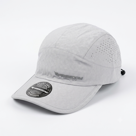 Gorra Deportiva Transpirable Freedon by Jagi Caps - Gris Claro KCN65