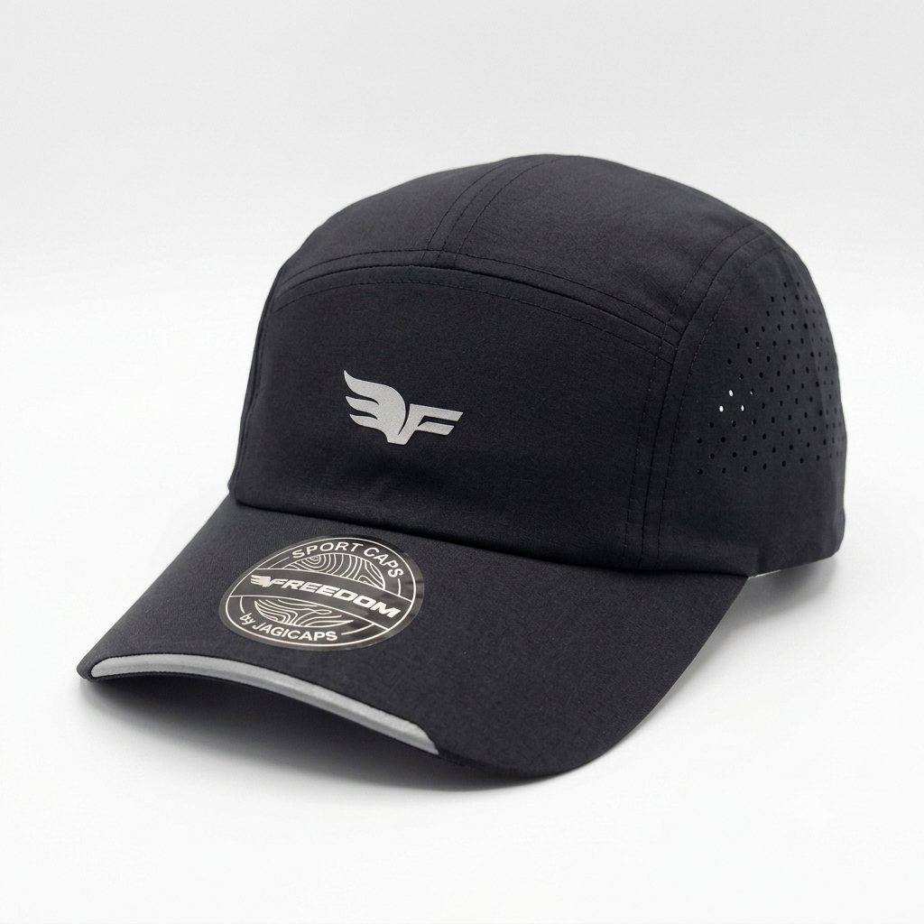 Gorra Deportiva Transpirable Freedon by Jagi Caps - Negra KCN64