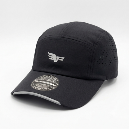 Gorra Deportiva Transpirable Freedon by Jagi Caps - Negra KCN64