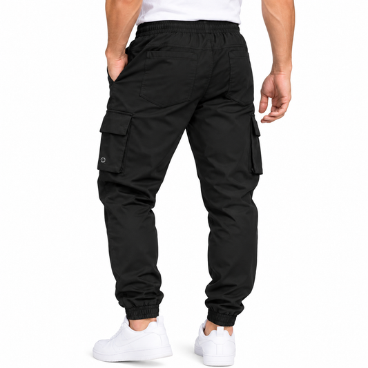 Pantalón Jogger Cargo para Caballero - KCN188 Negro