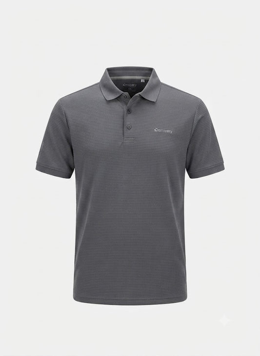 Camisa Tipo Polo Marca Discovery  Gris  NK07