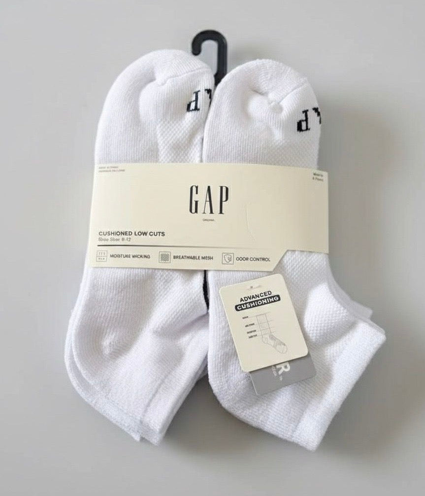 6 Pack Calcetas GAP-Gull Blanco US35