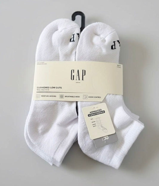 6 Pack Calcetas GAP-Gull Blanco US35