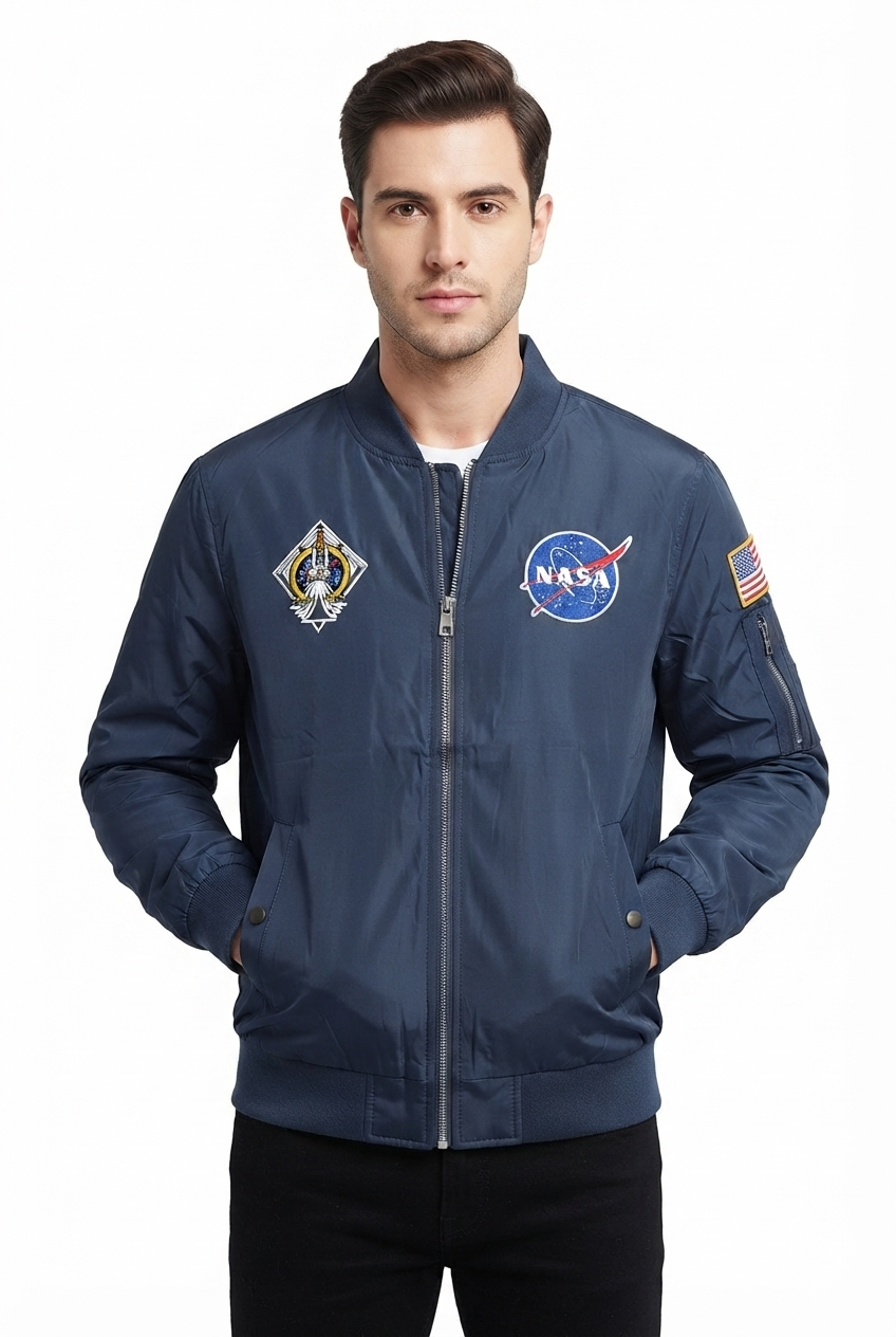 Jacket Impermeable Mission Space - NASA Azul KCN45