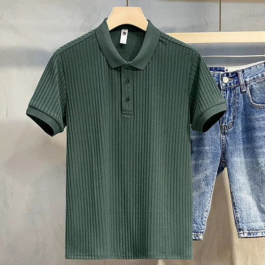 Camisa casual tipo polo/ IM32 - Verde