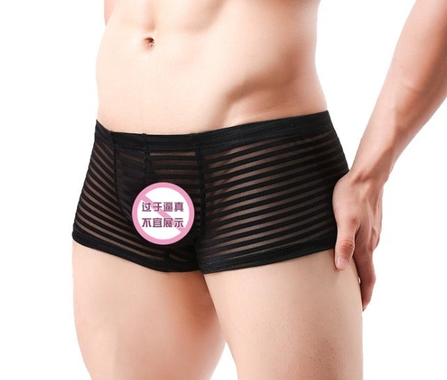 Boxer Transparente - Negro