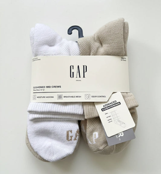 6 Pack Calcetas Largas GAP-Neutros US37