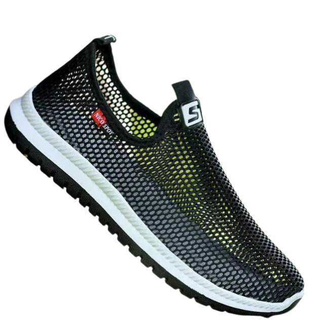 KF-Flexible White Sports Shoes