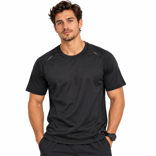 Camiseta Deportiva para Caballero - KCN203 Negro