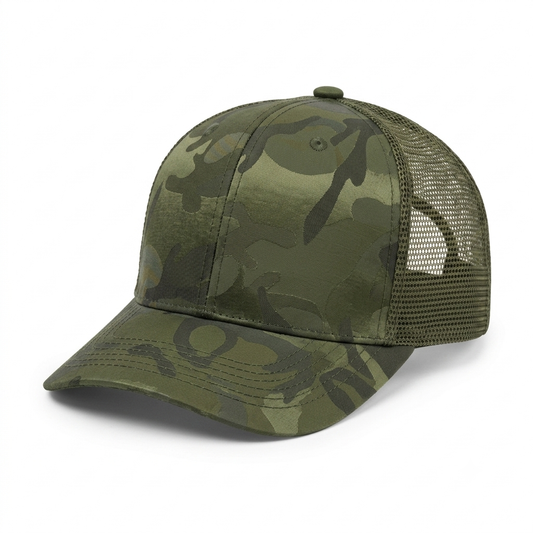 Gorra Camuflaje con Malla - Verde KCN61