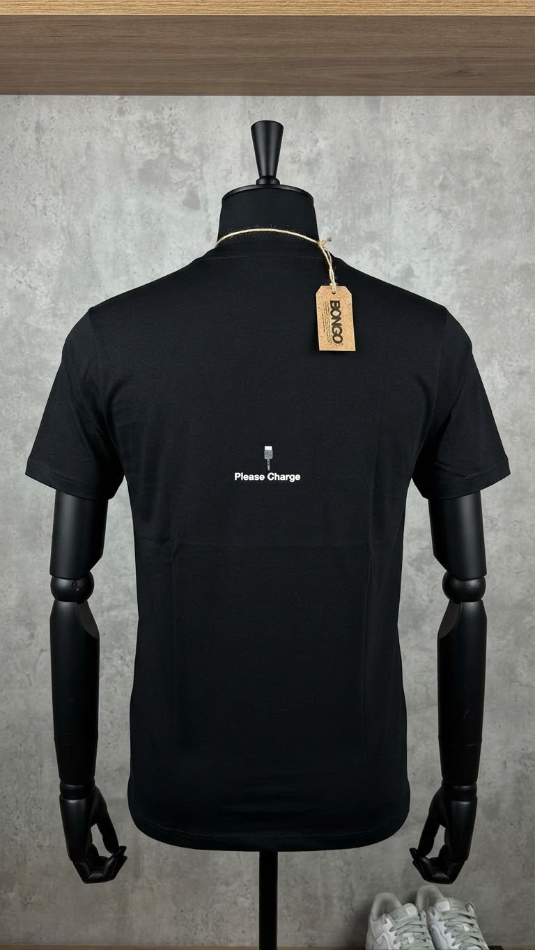 Camiseta Bongo para Caballero - Negra KCN08