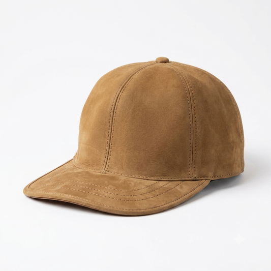 Gorra de cuero original / cafe claro K411