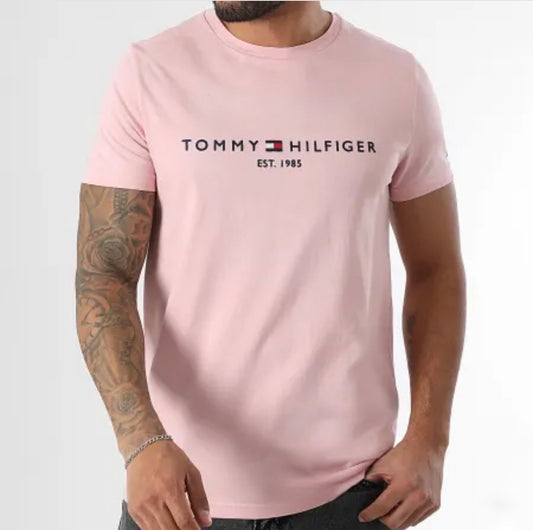 Camiseta Tommy Hilfiger-Rosa US47