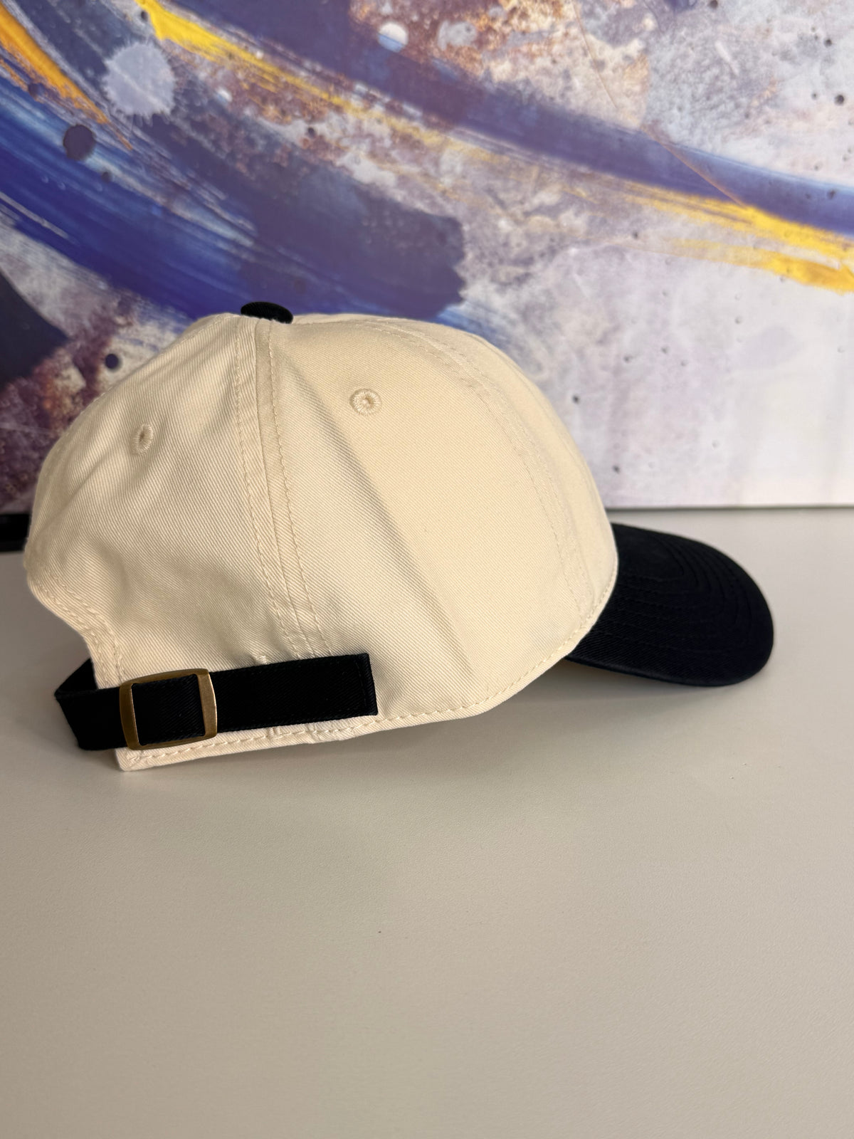 Gorra Lisa Jean doble color  - KCN91 Crema / Negro