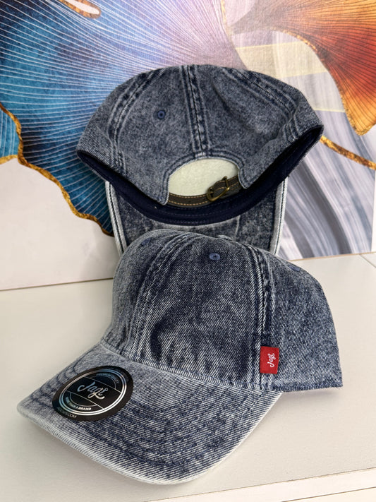 Gorra Jean Pre lavada marca Jagi Caps - Azul KCN57