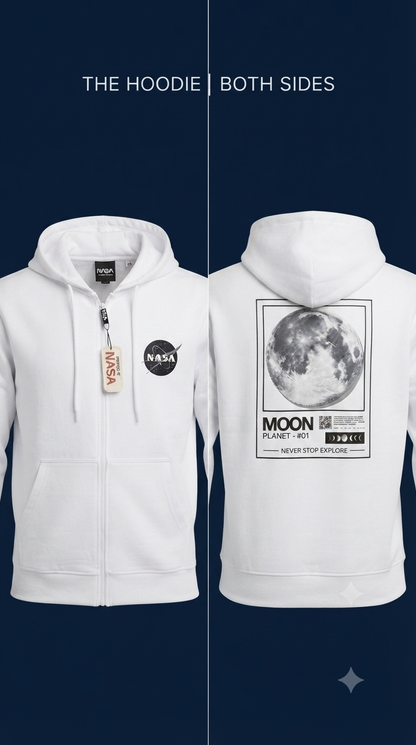 Hoodie Mission Space - NASA KCN41 Blanco