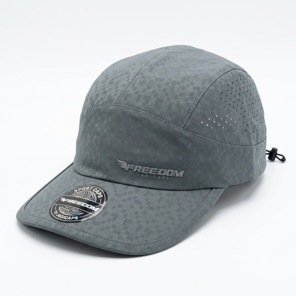 Gorra Deportiva Transpirable Freedon by Jagi Caps - Gris Oscuro KCN65