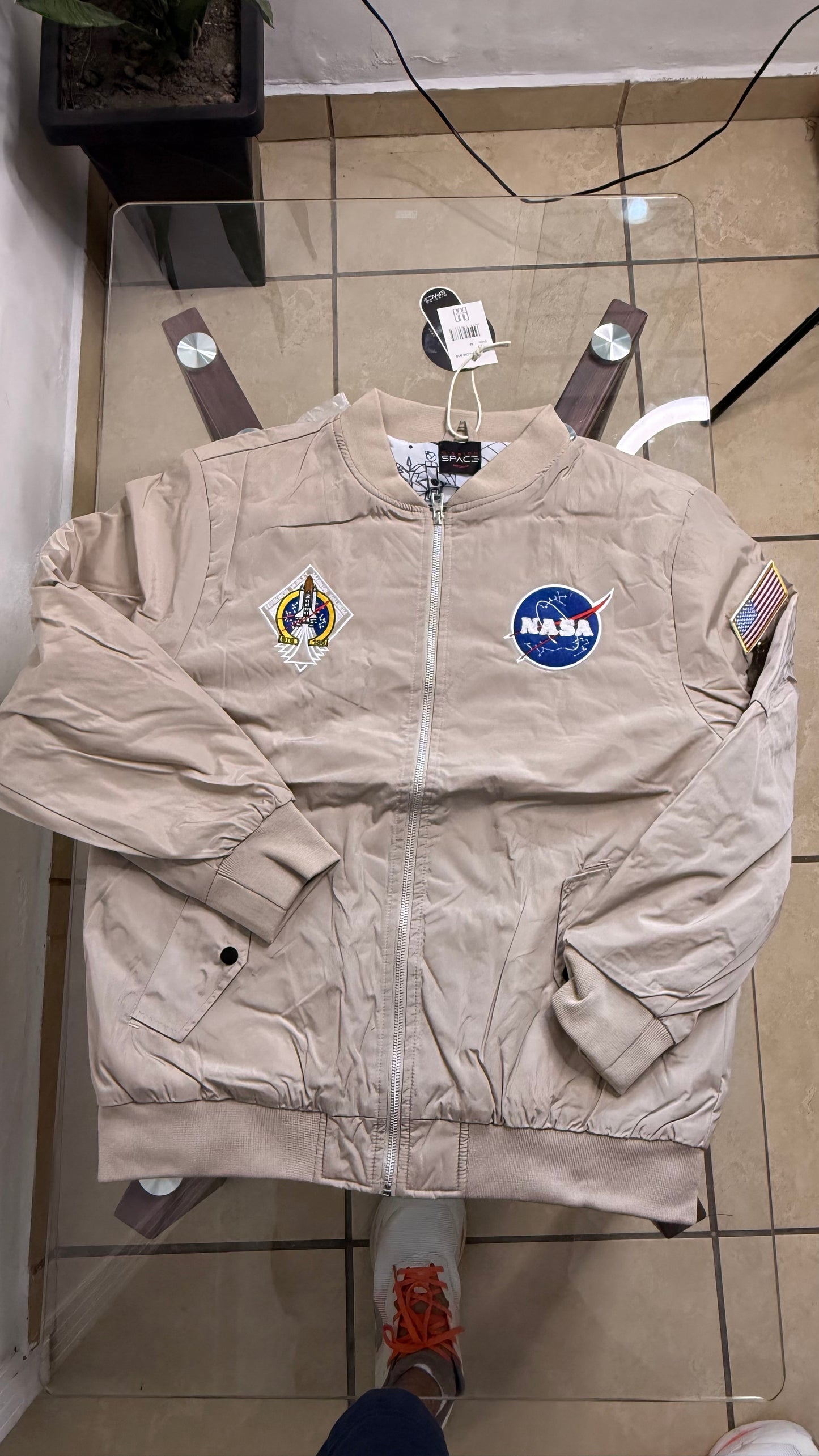 Jacket Impermeable Mission Space - NASA Beige KCN45