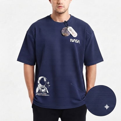 Camisa Oversize marca Mission Space/ Azul  KCN38