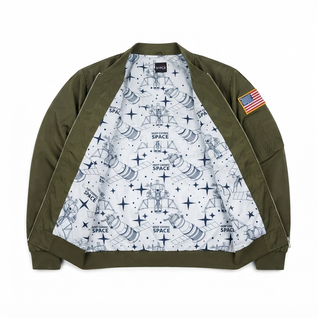 Jacket Impermeable Mission Space - NASA Verde KCN45