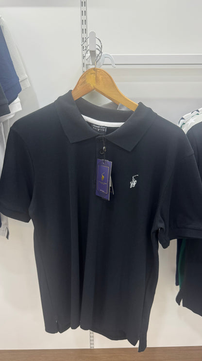 Camisa Polo Club Alexander Smith Negro. NK28