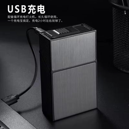 Caja para Cigarrillos y Encendedor/ Dorado IM30