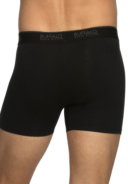 4 Pack Boxer Buffalo-Negro y Gris US12