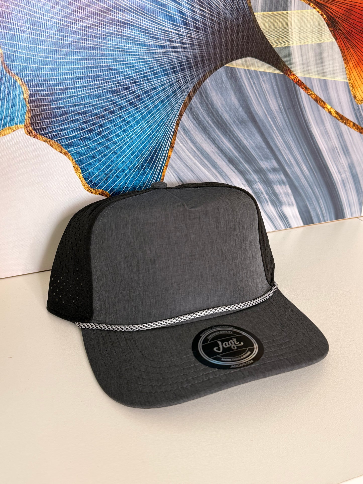 Gorra Plana Ajustable Transpirable - Negra KCN54