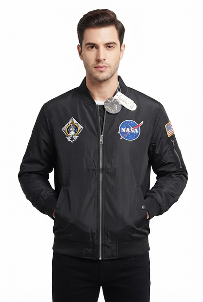 Jacket Impermeable Mission Space - NASA Negra KCN45