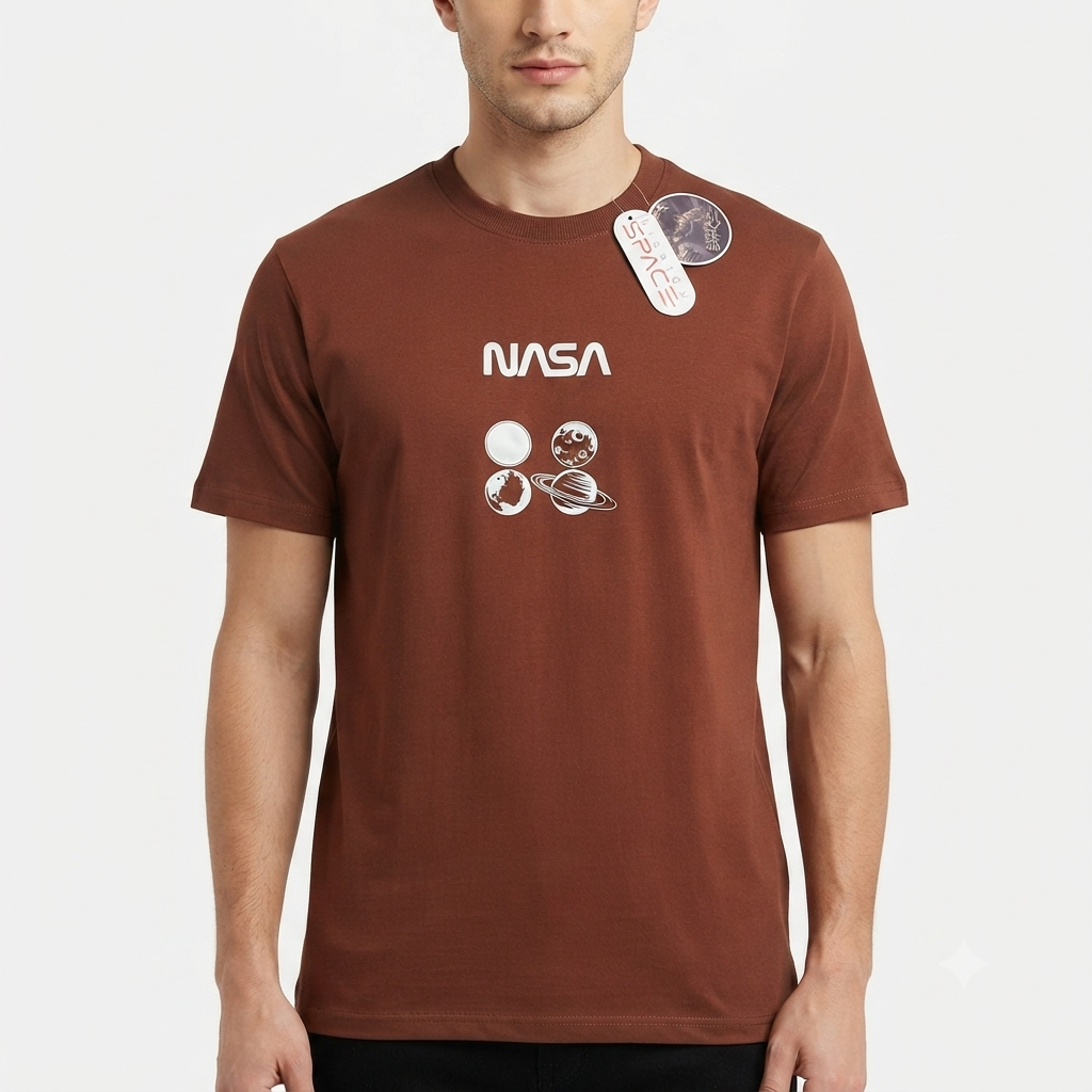 Camiseta Mission Space - NASA Marron KCN33