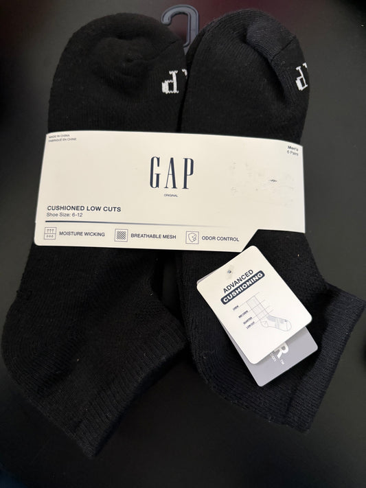 6 Pack Calcetas GAP-Full Negro US34