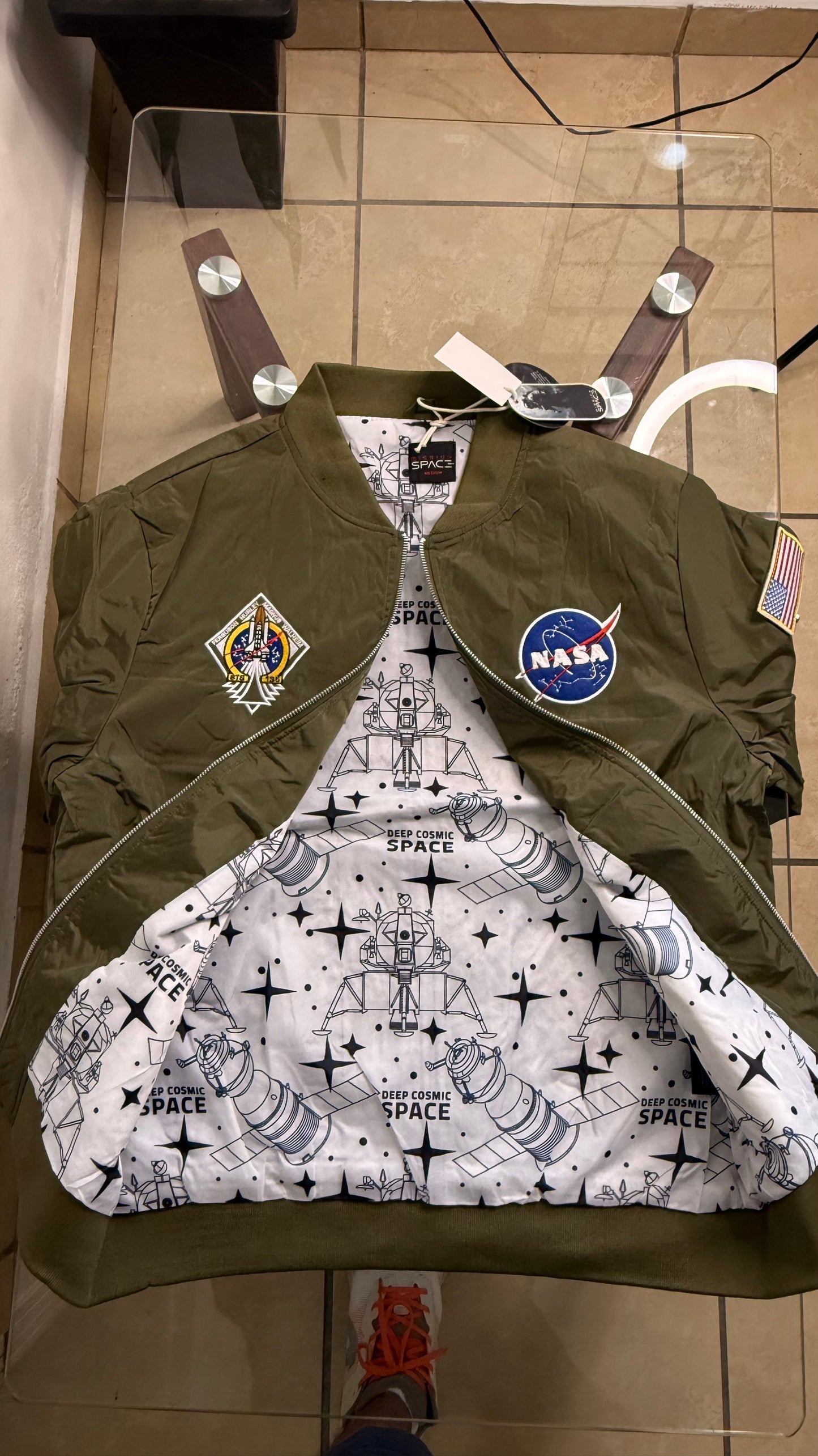 Jacket Impermeable Mission Space - NASA Verde KCN45