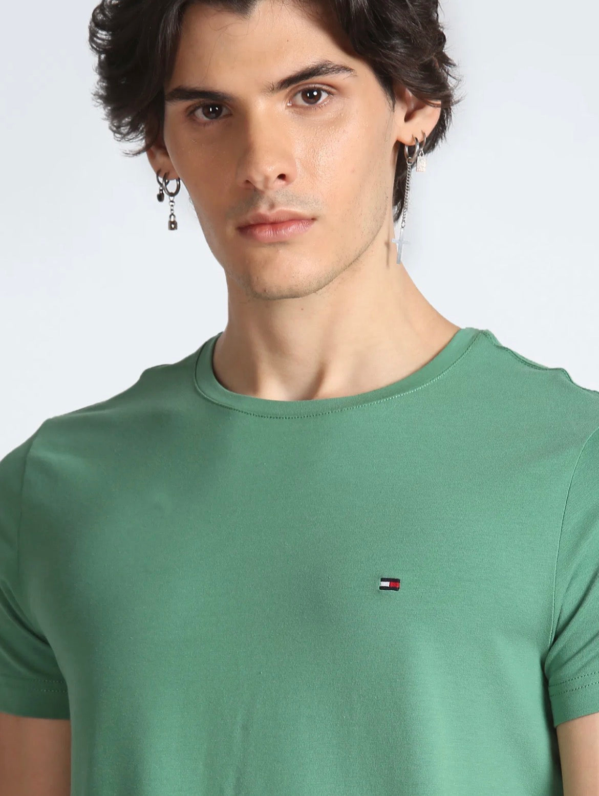 Camiseta Tommy Hilfiger-Verde US46