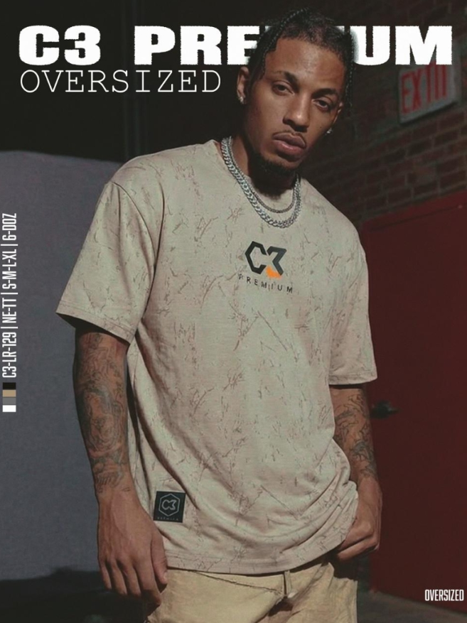 Camisa Casual Premium para Caballero Oversize / Gris NK25